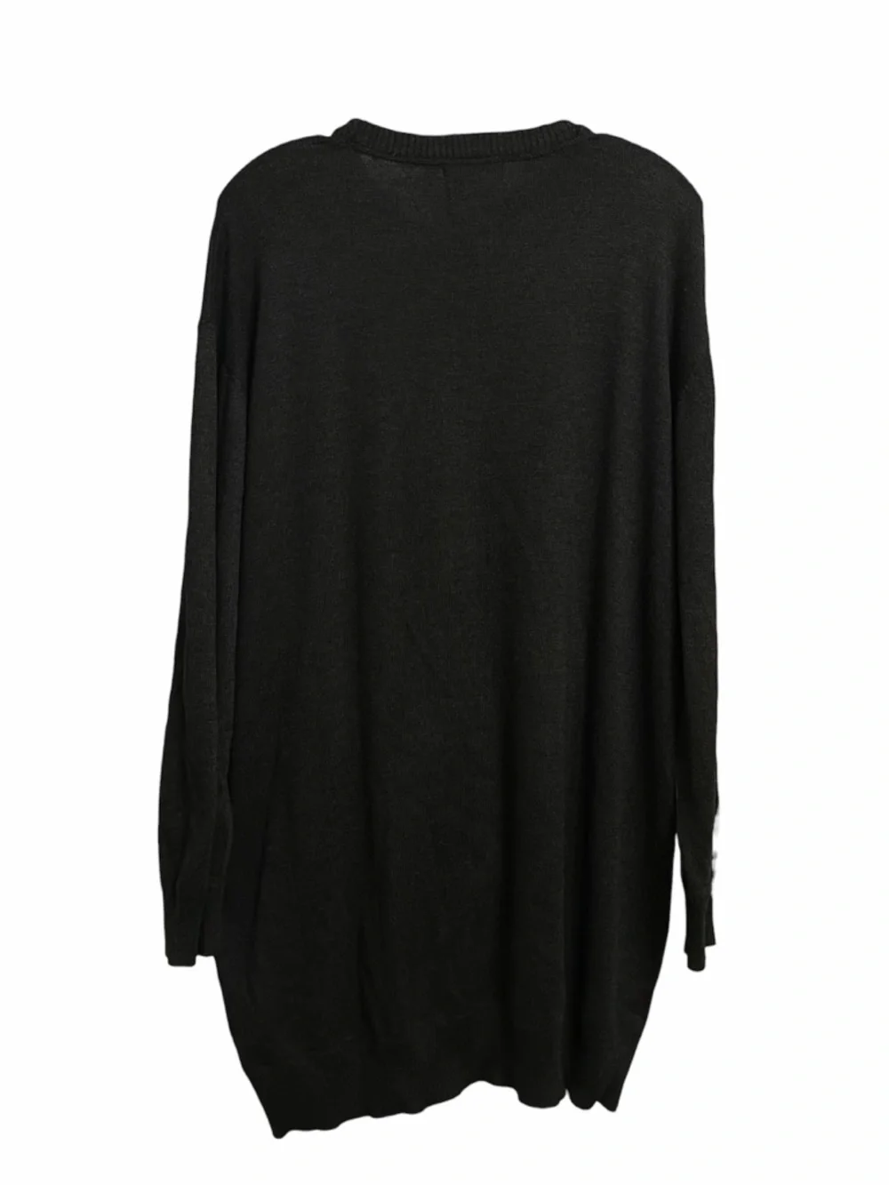 Gestuz Oversized Dark Gray Knit Mini Dress - Women's Casual Sweater Dress - Picture 3 of 5